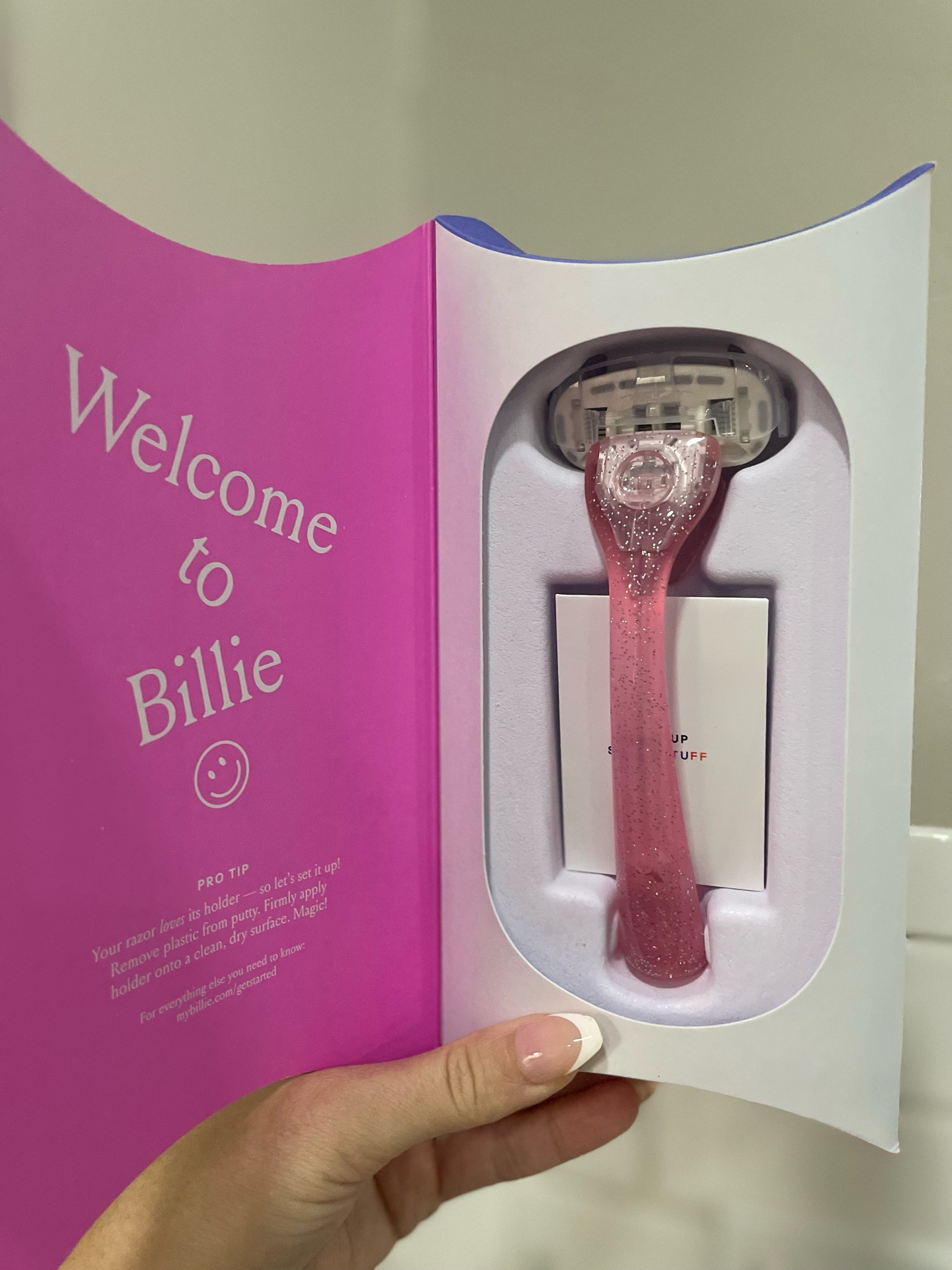 I’ve been using the Billie razors for YEARS and I LOVE it! It’s so easy getting the razor blade subscription because I don’t have to worry about running out or forgetting to get them at the store. These give me the smoothest shave ever and bonus they’re so cute! I just ordered a new one because I left my last one on vacation and it arrived so quickly. I also love that it comes with a little holder for the shower so the sticky stuff doesn’t get stuck to your shower. 

#LTKGiftGuide #LTKmomlife #LTKselfcare