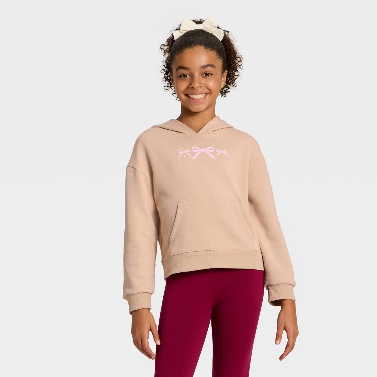 Girls' Fleece Hooded Pullover Sweatshirt - Cat & Jack™ | Target