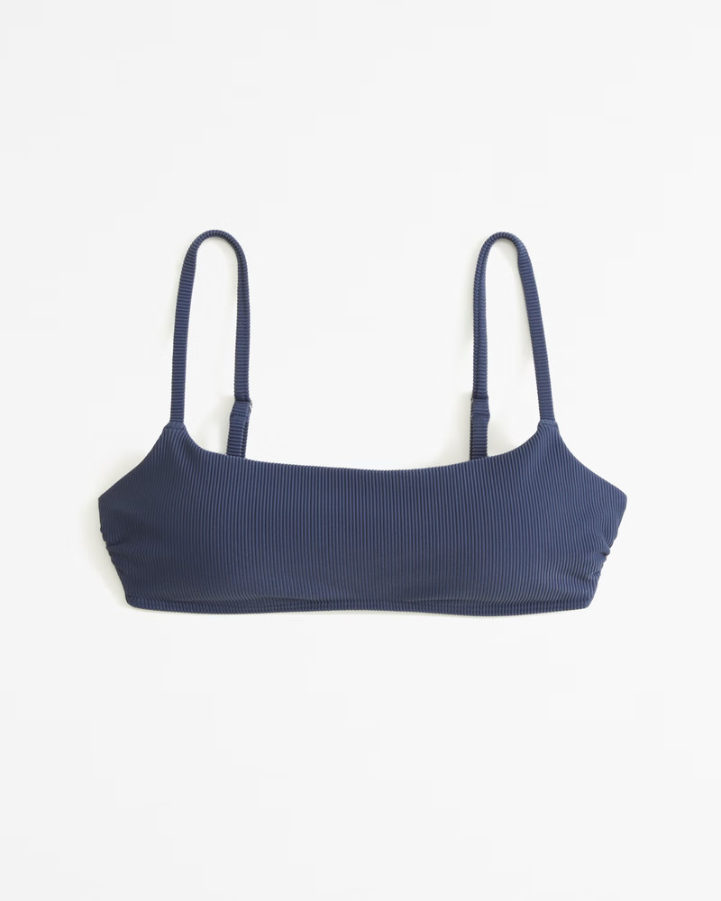 90s Scoopneck Bralette Swim Top | Abercrombie & Fitch (US)