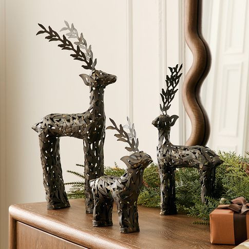 Juno Metal Deer Object - 18"H  $75          SKU: 373855 | West Elm (US)