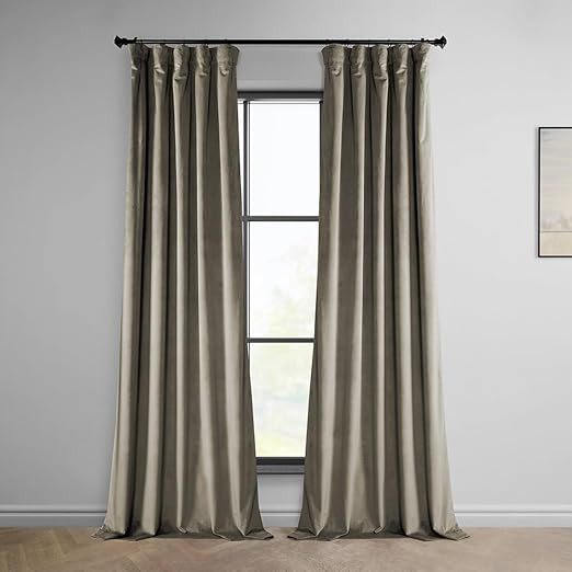 HPD Half Price Drapes Heritage Plush Velvet Curtains 96 Inches Long Room Darkening Curtains for B... | Amazon (US)
