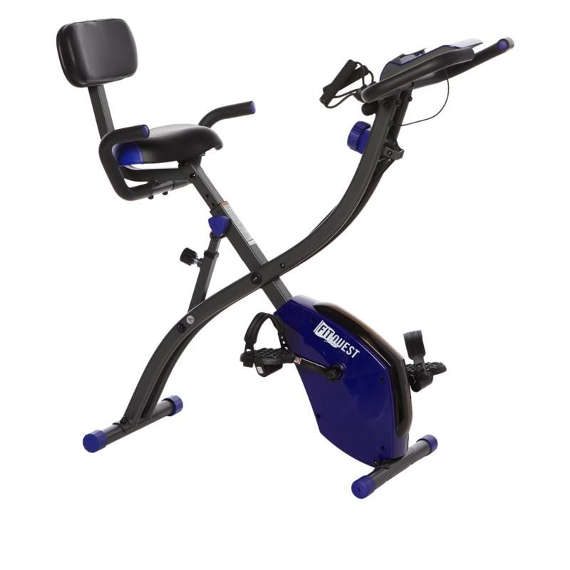 FitQuest Upright Flex Express and Recumbent Bike with Resistance Bands - 9377113 | HSN | HSN