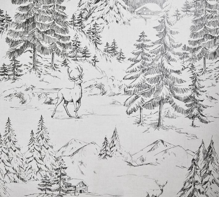 Rustic Forest Wallpaper | Pottery Barn (US)