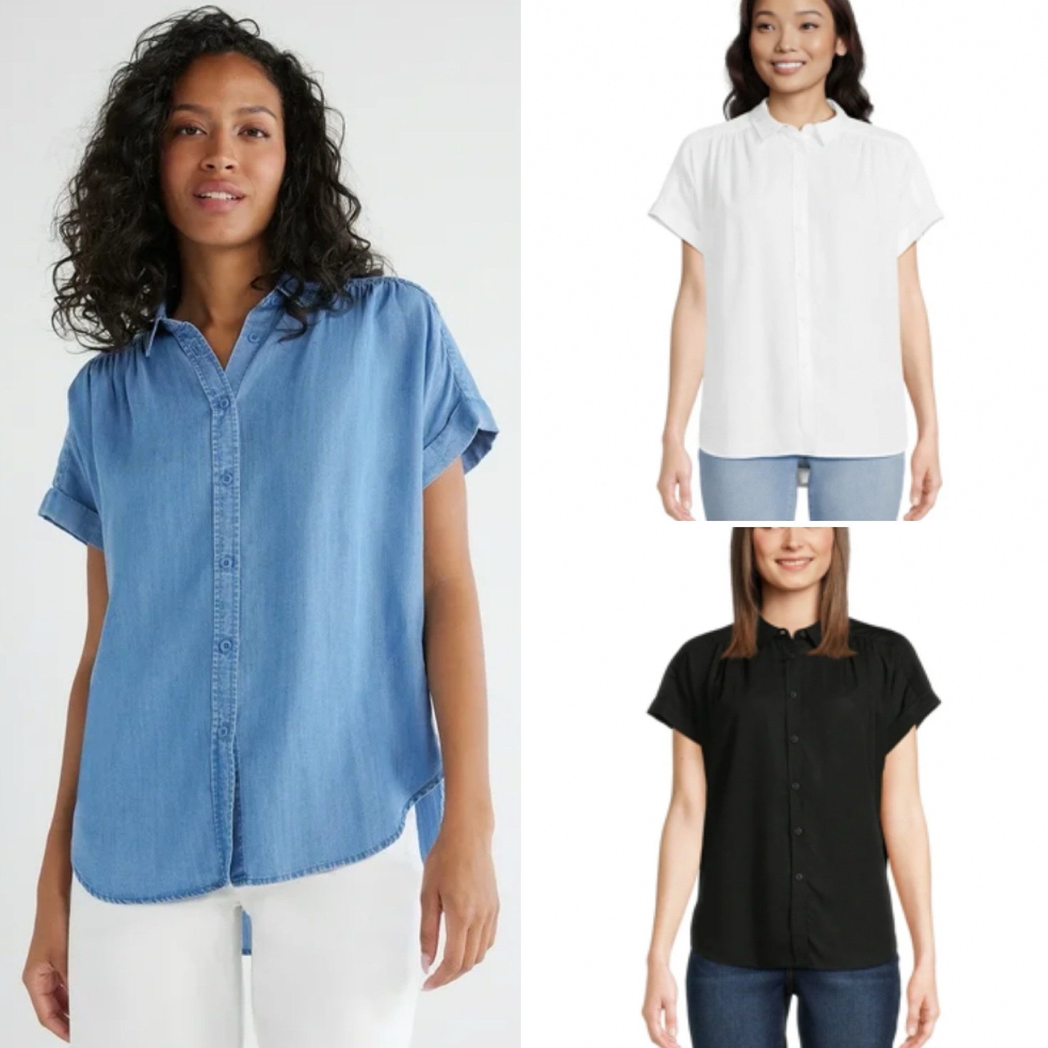 Walmart chambray top! New arrival 

#LTKFindsUnder50 #LTKStyleTip #LTKFindsUnder100