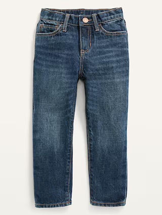 Unisex Slouchy Straight Dark-Wash Jeans for Toddler | Old Navy (US)