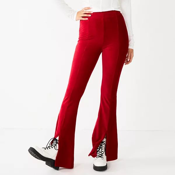 Juniors' SO® High-Rise Pull on Flare Pants | Kohl's