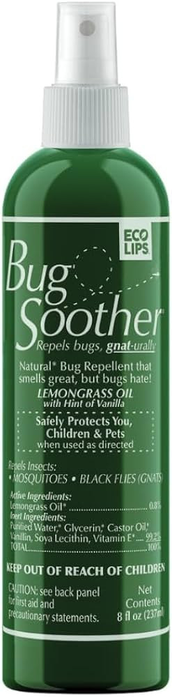 Bug Soother Spray 8 oz - Natural Insect, Gnat and Mosquito Repellent & Deterrent - Safe Bug Spray... | Amazon (US)