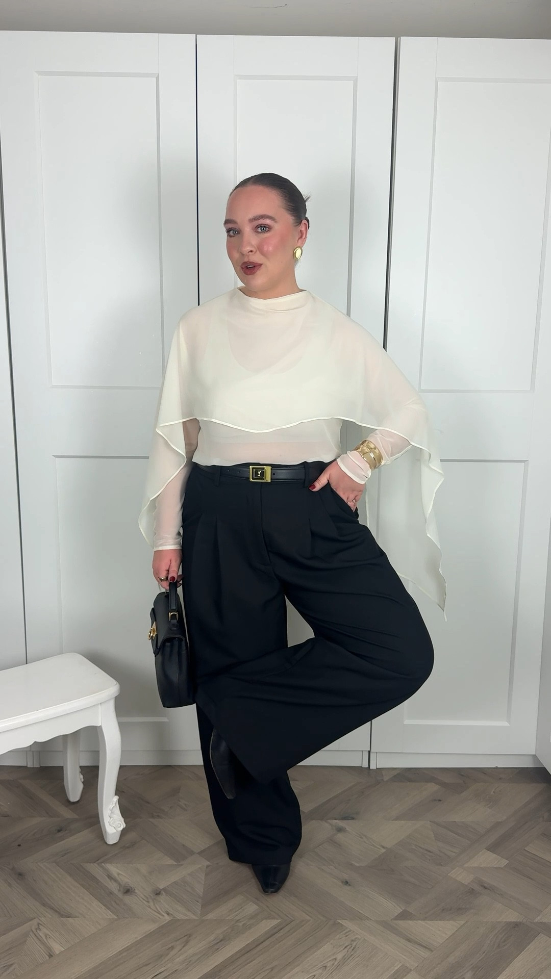 black trousers aren’t just for work - wore this for girls night 💄

The trousers are currently 40% off - I wear my usual size 14 and I’m 5ft 2 and a half. I wear my usual size 14 in the top - it’s a bit tight on the arms but was fine! It comes with a little bra but I wore my own skin colour flex fit one. The earrings are Croia Jewellery 

#LTKdatenight #LTKpartywear #LTKmidsize
