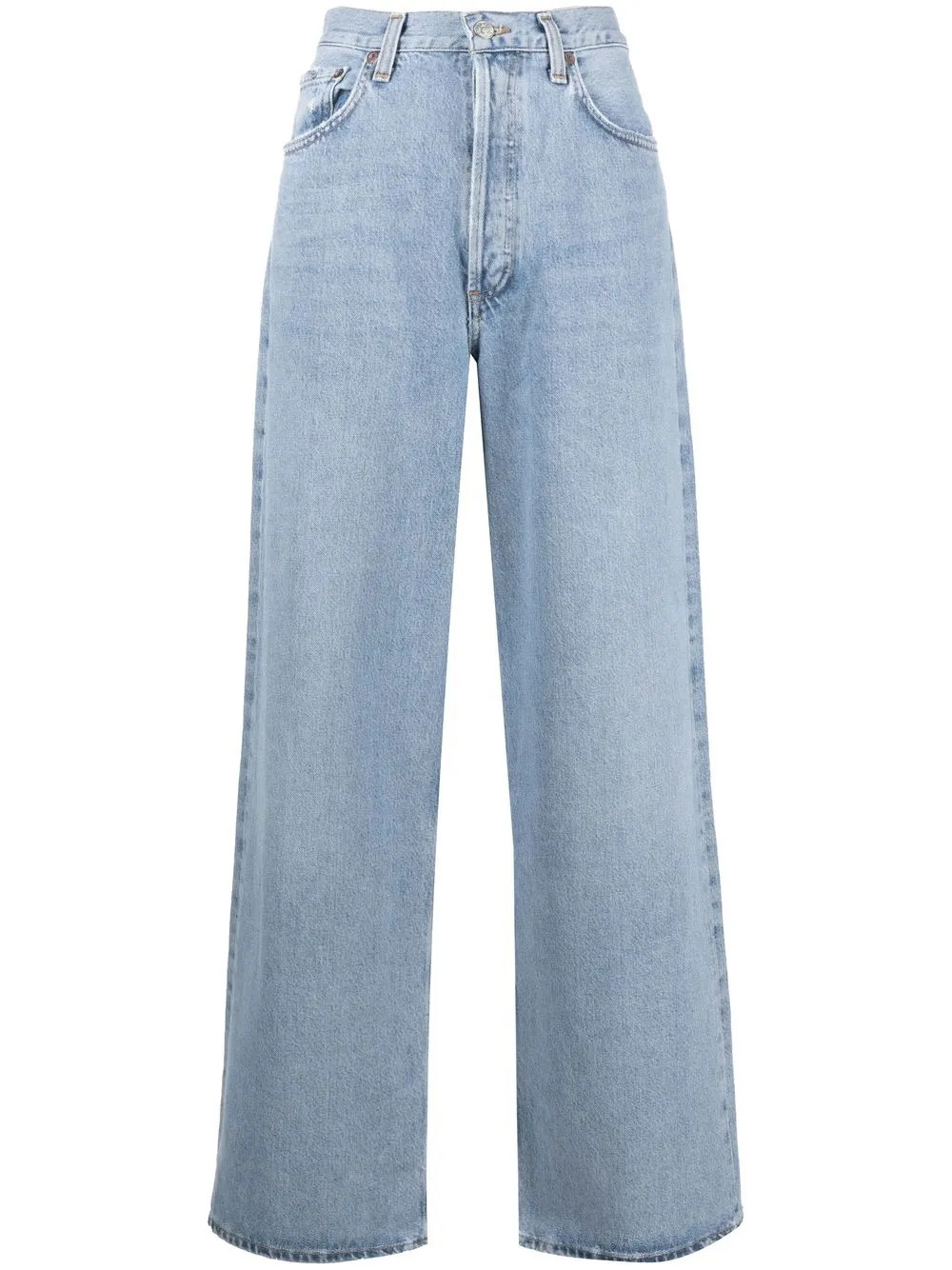 wide-leg stonewashed jeans | Farfetch Global