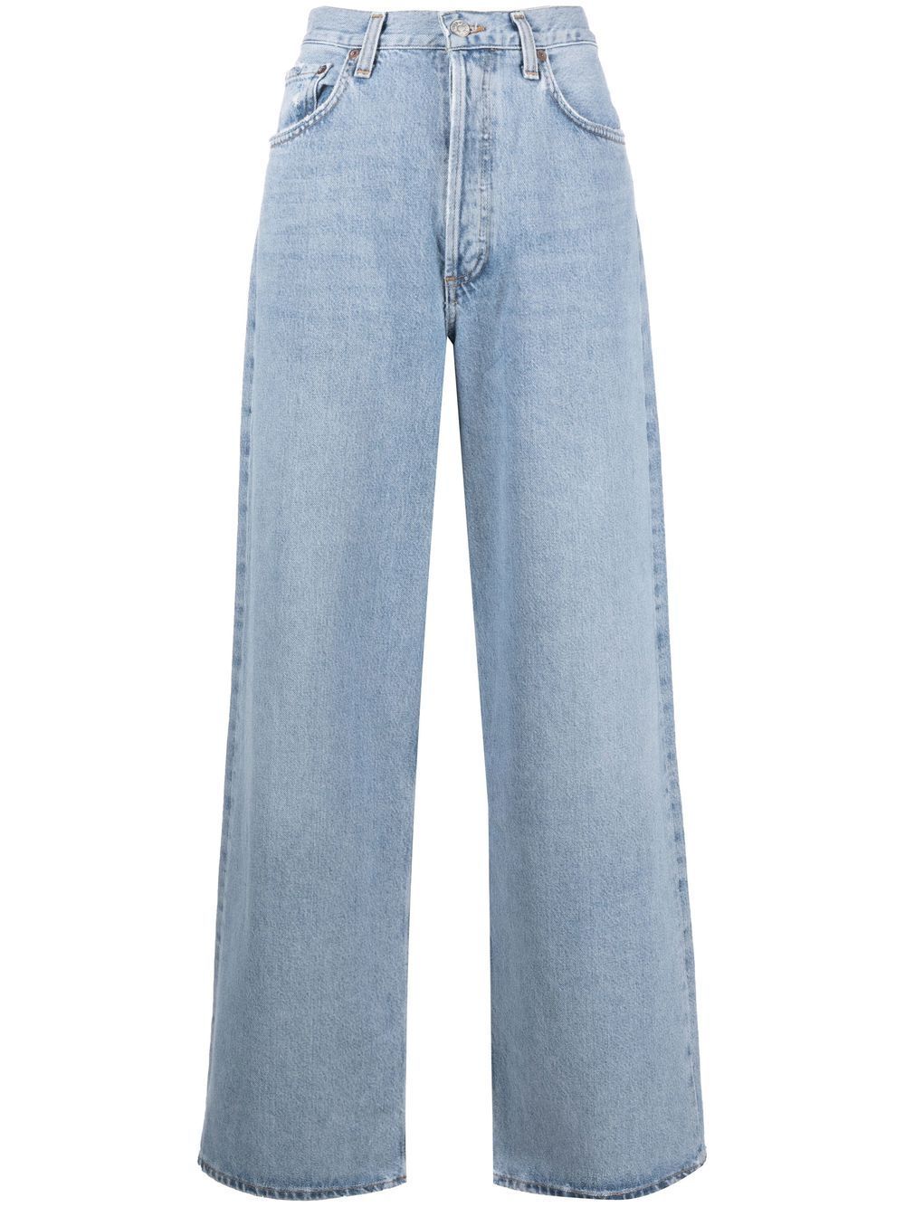 AGOLDE wide-leg Stonewashed Jeans  - Farfetch | Farfetch Global
