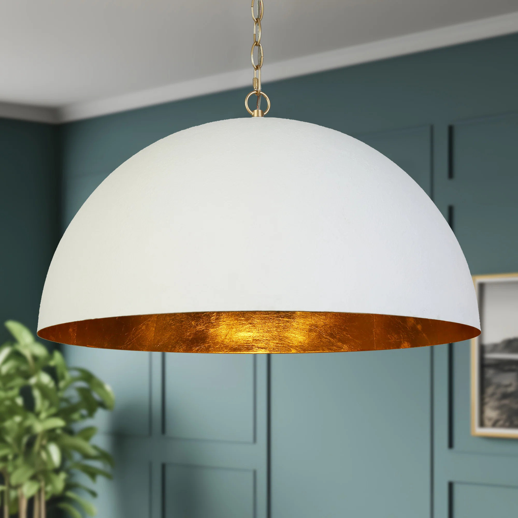 Hylia 1-Light Large 23.6" Dimmable Single Dome Pendant | Wayfair North America