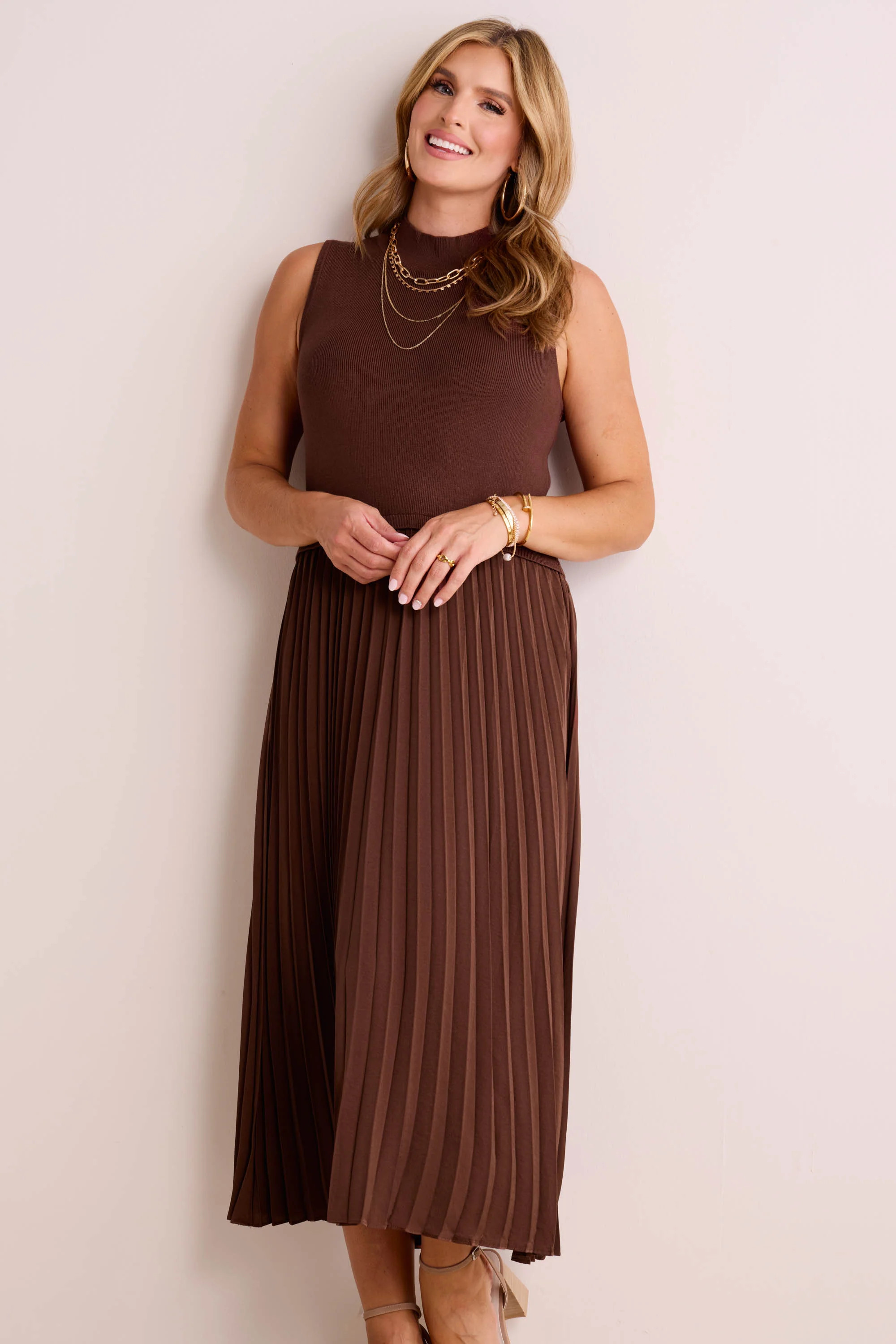 Wyatt Dress- Chocolate | Avara