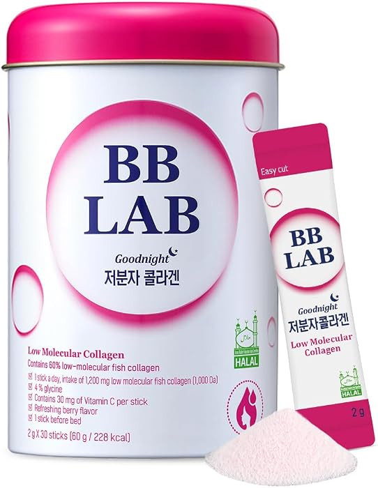 BB LAB Good Night Low Molecular Collagen Powder Stick Supplement, Halal Certified, Korean Marine ... | Amazon (US)