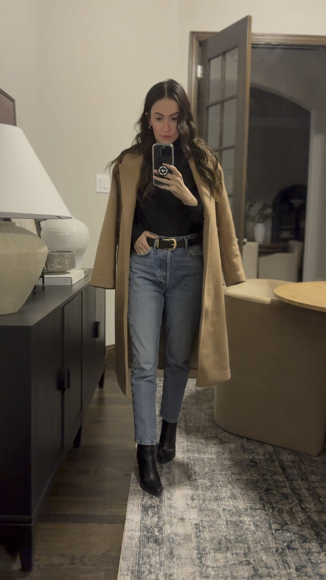 Winter outfits, Agolde jeans, Abercrombie wool jacket, black turtleneck, revolve, amazon fashion, Madewell, booties, date night outfit 

#LTKStyleTip #LTKWatchNow #LTKFindsUnder50