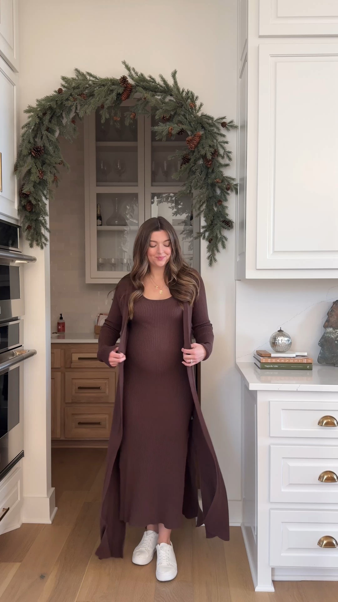 Trying to find my style again with a bump, I found so many cute Lulus dresses for the holidays 🎄🤍
I’ve had a hard time finding the confidence (and motivation) to dress cute during this pregnancy. I would much rather be in PJS, leggings, or sweatshirts🫠 So this winter I promised myself I would dress up more - look good, feel good mentality!! I love all four of these looks! Sweater dresses and tall boots are so easy to dress the bump in + you can dress them up or down for holiday parties, Christmas Eve, or holiday errands! The long cardigan dress is one of my favs!

Dress 1 size: large
Dress 2 size: medium
Dress 3 size: large
Dress 4 size: medium

Bump style, bump friendly, holiday dress, winter fashion, affordable fashion


#LTKBump