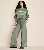 Lou & Grey Elite Fleece Wide Leg Sweatpants | LOFT