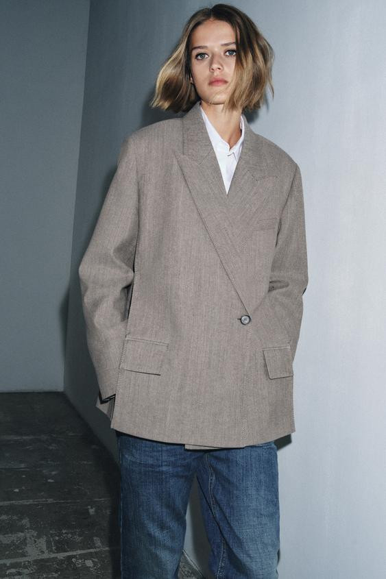 OVERSIZED WOOL BLAZER ZW COLLECTION | Zara Canada
