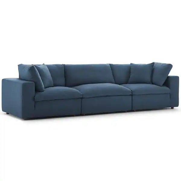 Copper Grove Hrazdan Down-filled Over-stuffed 3-piece Sectional Sofa Set - Overstock - 26620790 | Bed Bath & Beyond