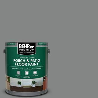 1 gal. #PFC-63 Slate Gray Low-Lustre Enamel Interior/Exterior Porch and Patio Floor Paint | The Home Depot