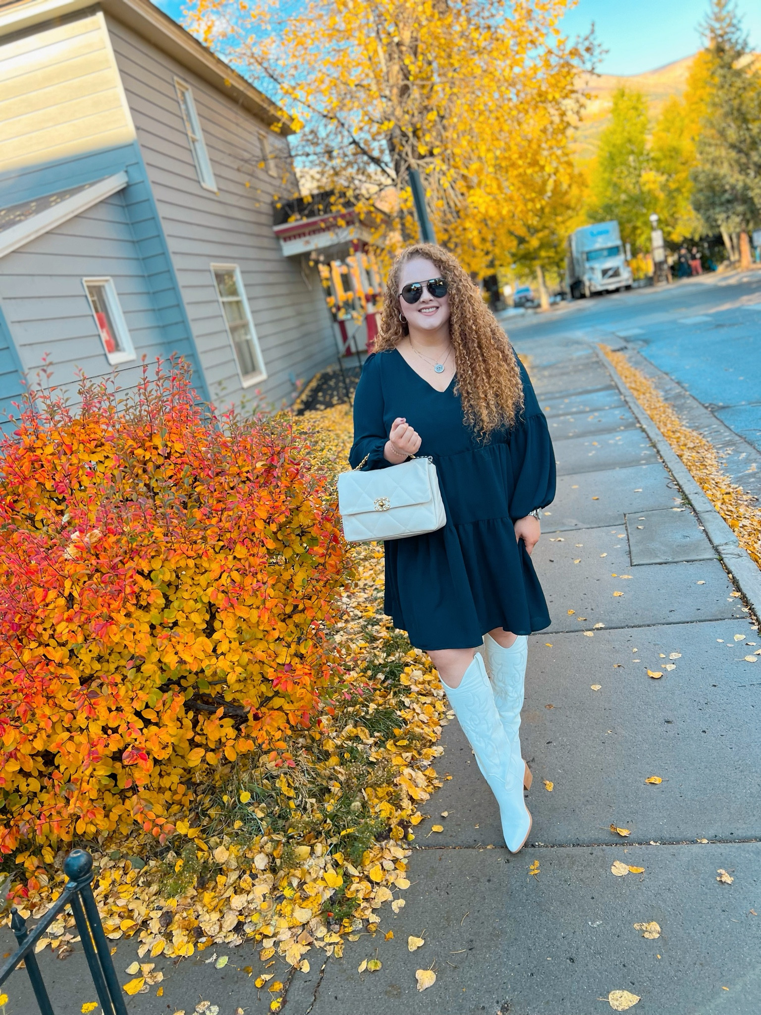 This navy dress would be perfect for fall family photos 🍂 fall family photos | fall family photos outfit | fall photos | fall family photos dress | navy dress | amazon dress | ruffle dress | boots | white boots | cowboy boots | white cowboy boots | amazon white cowboy boots | fall western outfit | fall western look | amazon boots | Fall | fall tops | amazon finds | amazon fashion | Amazon look | amazon outfit | fall outfit | fall look | fall outfit inspo | fall fashion | fall fashion finds | amazon fall outfit | Amazon fall fashion finds | amazon fall finds | fall transition look | fall transition outfits 

#LTKSeasonal #LTKxPrime #LTKmidsize