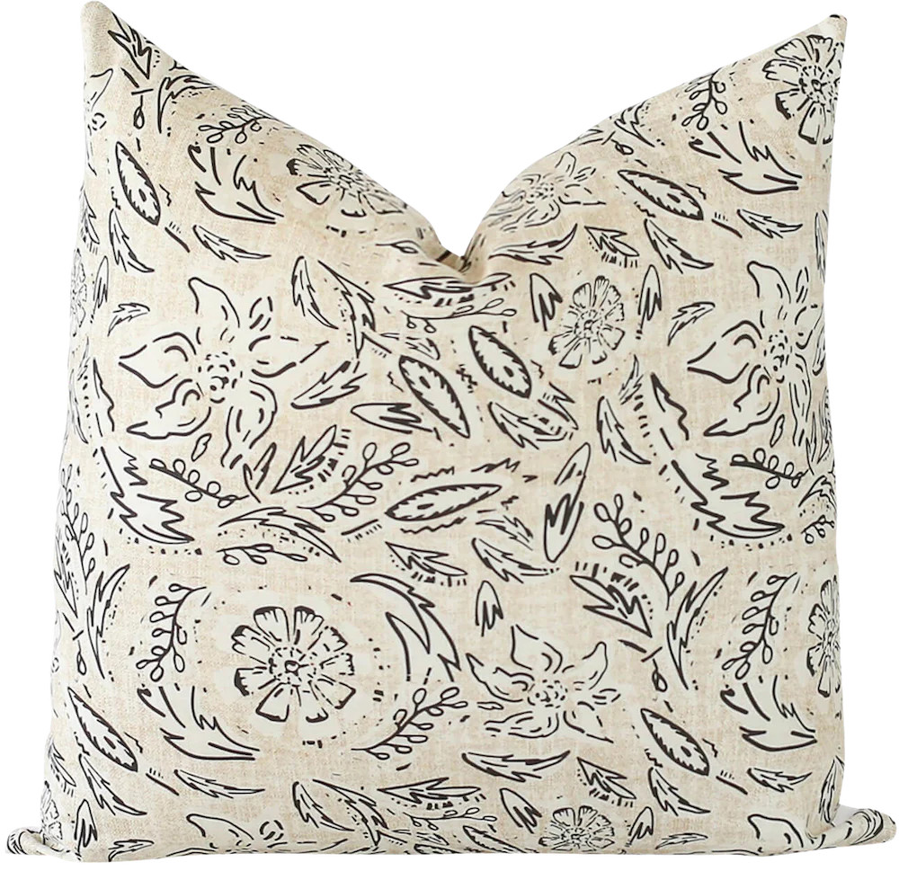 Adri Pillow Cover | Laurel & Blush