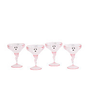 Set Of 4 Ghost Acrylic Stem Glasses | TJ Maxx