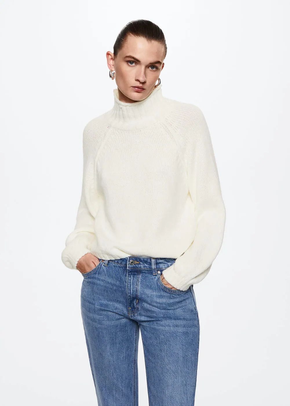 Turtleneck sweater -  Women | Mango United Kingdom | MANGO (UK)