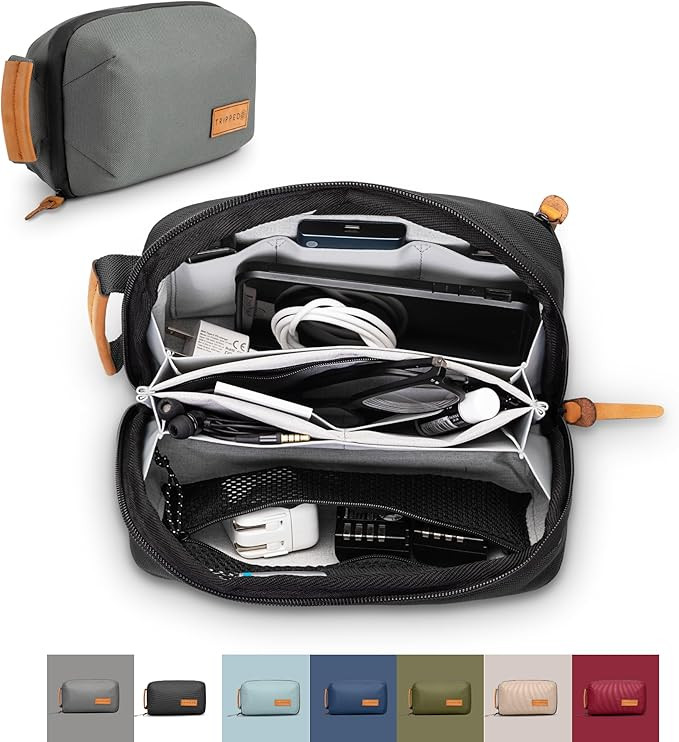 TRIPPED Travel Gear Tech Bag Organizer - Small Electronics Organizer Pouch for Travel - Premium T... | Amazon (US)