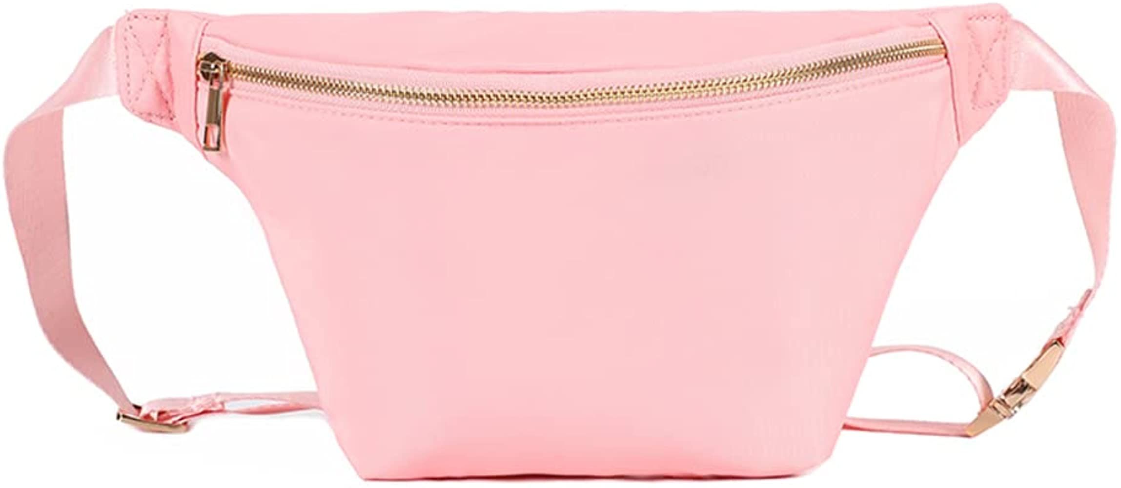 YogoRun Fanny Pack Bag Waist Pack Bag for Women & Girls &Teens (Pink, Medium) | Amazon (US)