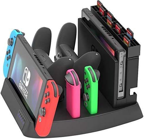 Amazon.com: Skywin Switch Charging Dock - Charging Dock and game holder for Switch Console, Joy-C... | Amazon (US)