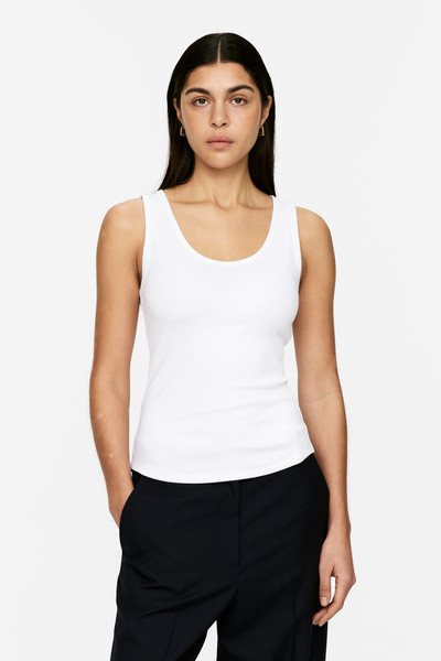 Rib Tank Top – White – Women – ARKET GB | Arket UK