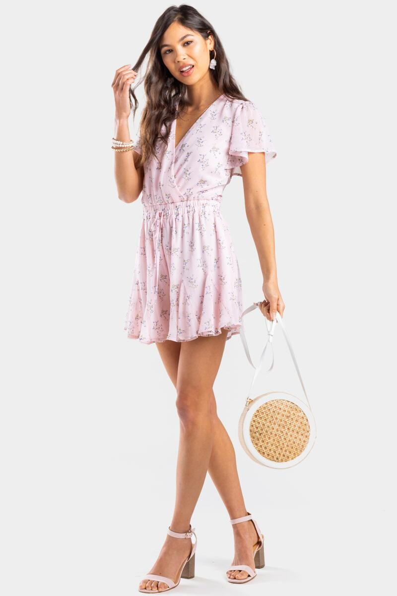 Emory Wild Flower Godet Romper | Francesca’s Collections