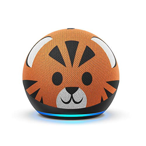 Echo Dot (4th Gen) Kids | Designed for kids, with parental controls | Tiger | Amazon (US)