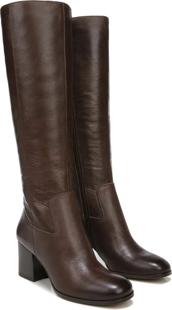 Franco Sarto Anberlin Leather Block Heel Knee-High Boot | Nordstromrack | Nordstrom Rack
