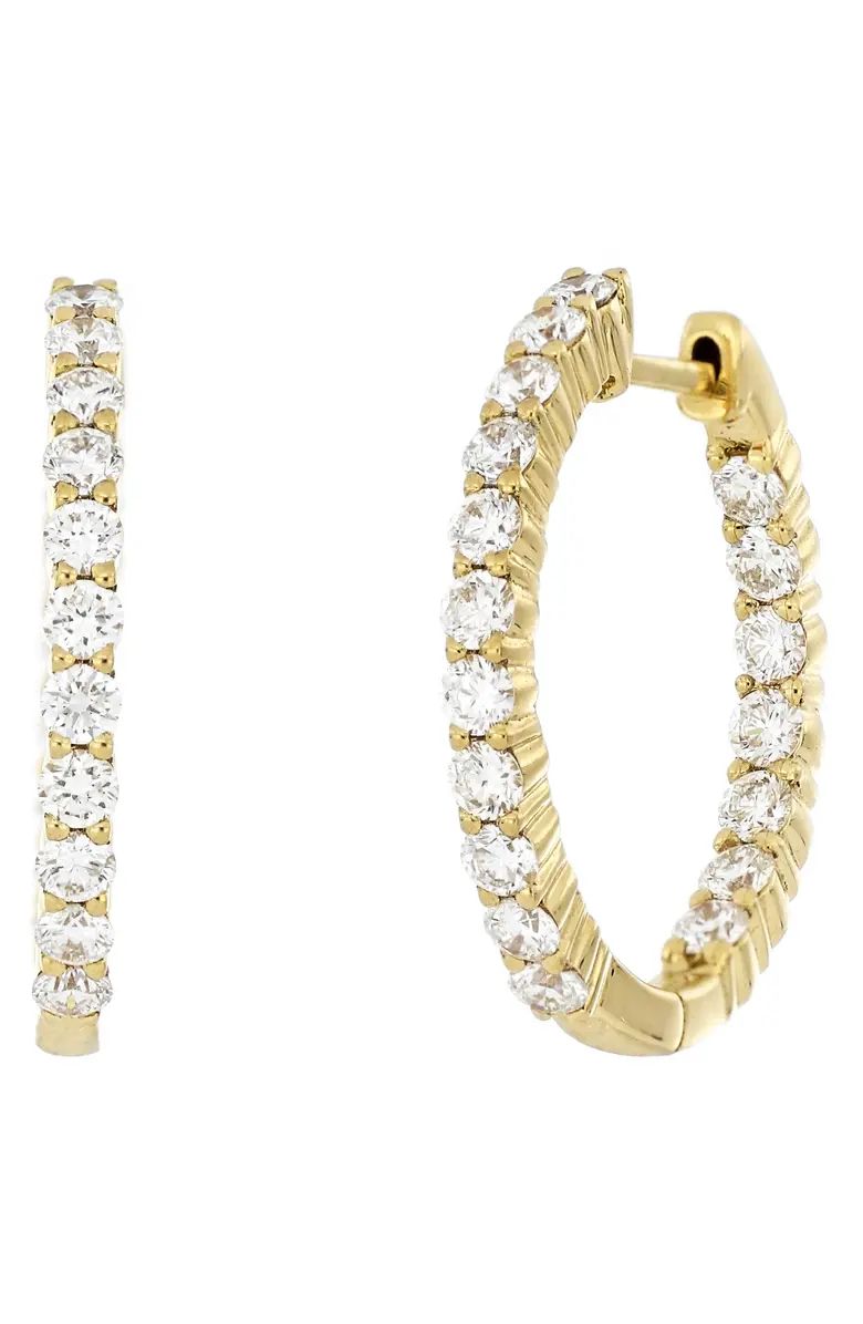 Liora 18K Gold Diamond In-N-Out Hoop Earrings | Nordstrom | Nordstrom