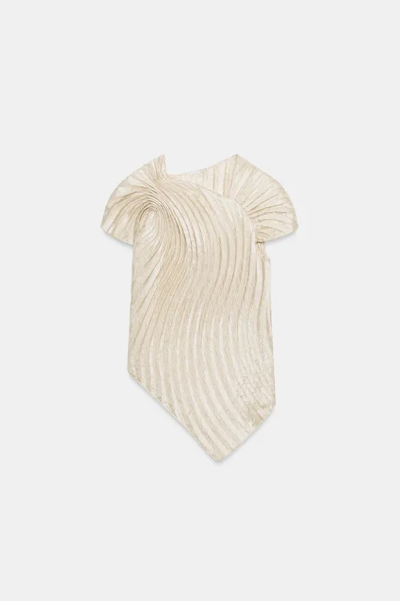 ZW COLLECTION PLEATED TOP | Zara US