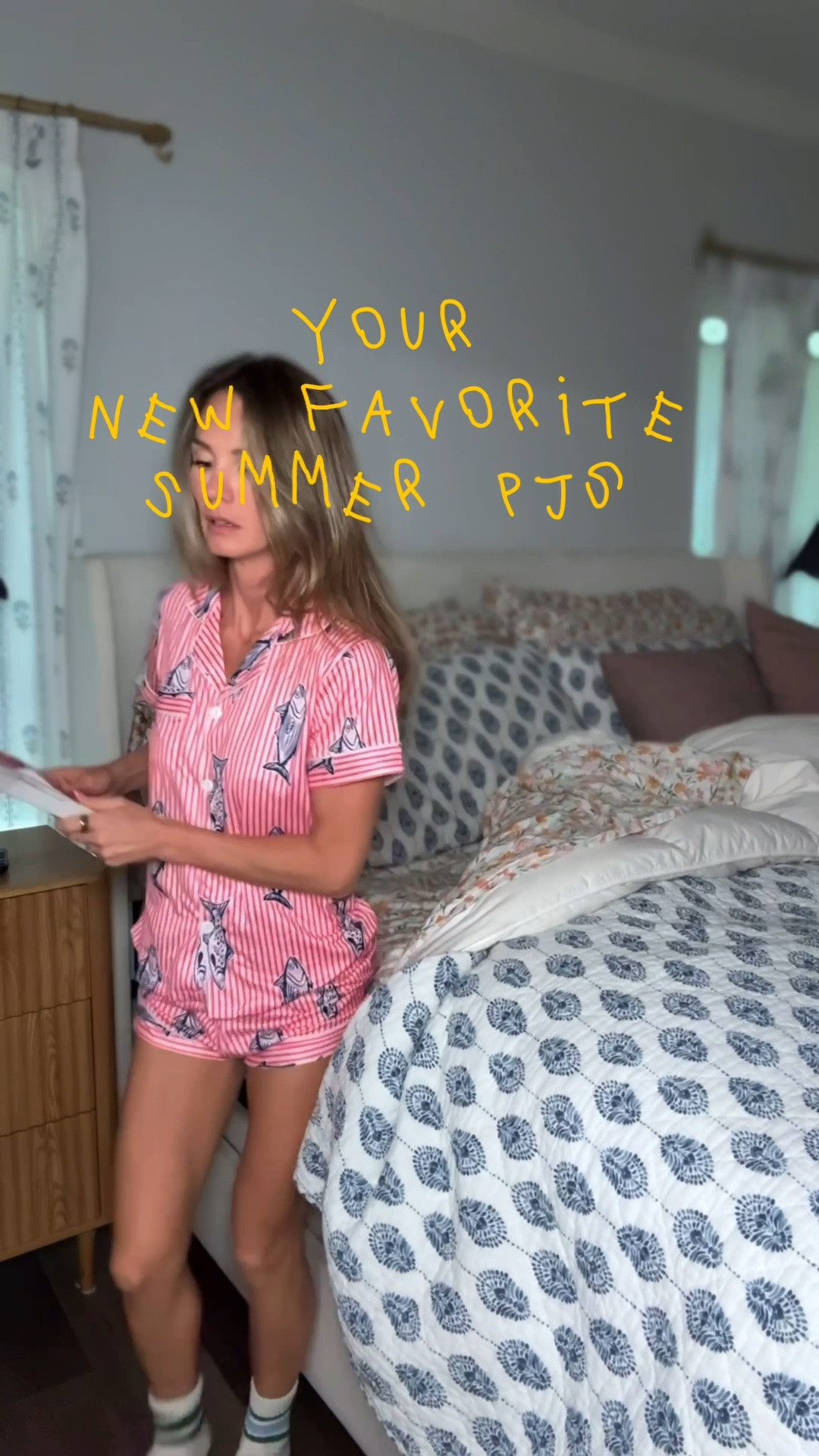 Fun summer pjs! I’m wearing a small in these but could have done a medium in the printed sets!

#LTKselfcare #LTKdayinmylife