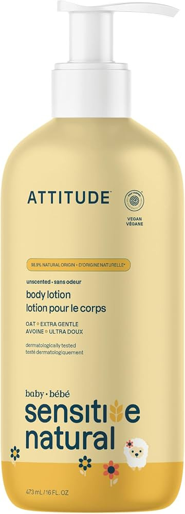ATTITUDE Body Lotion for Baby, EWG Verified, Plant and Mineral-Based Ingredients, Vegan Personal ... | Amazon (US)