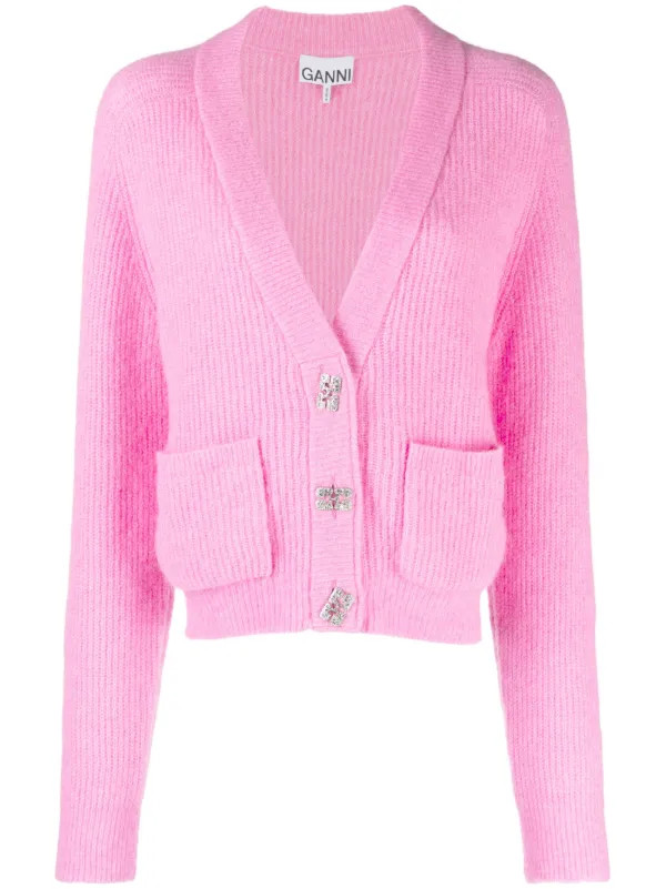 Butterfly-button cardigan | Farfetch Global