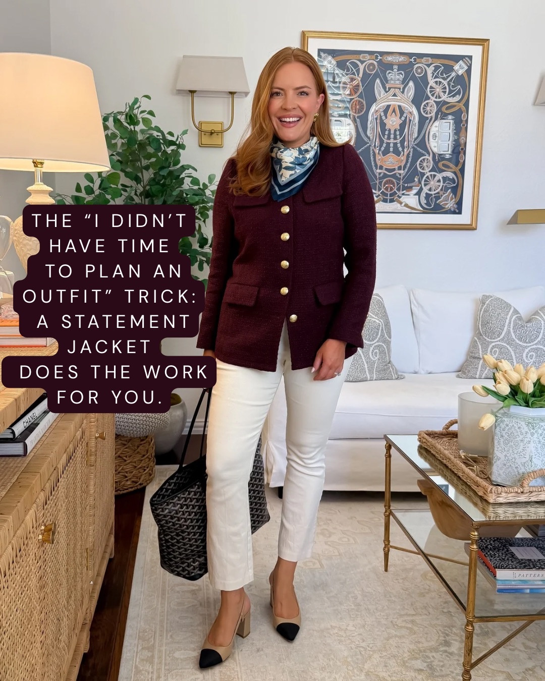 Sizing: Jacket Small and Pants Small

My trick for making a simple work outfit look expensive? Let ONE piece do all the work. 👏 This burgundy statement jacket instantly dresses up white pants and makes the entire outfit feel polished without having to overthink it.
#LTKWorkwear #FallWorkwear #BusinessCasual #WorkOutfit #OfficeStyle
