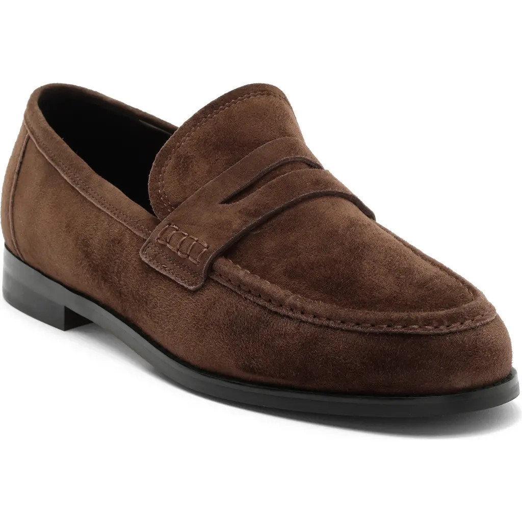 Tony Bianco Zac Penny Loafer in Espresso Suede at Nordstrom, Size 7.5 | Nordstrom