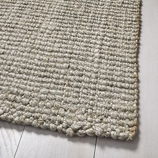 Jute Boucle Rug - Platinum | West Elm (US)