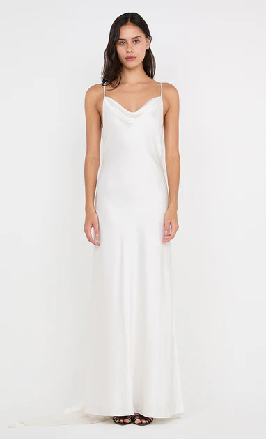 BENNET COWL GOWN - WHITE | Bec & Bridge (Global)