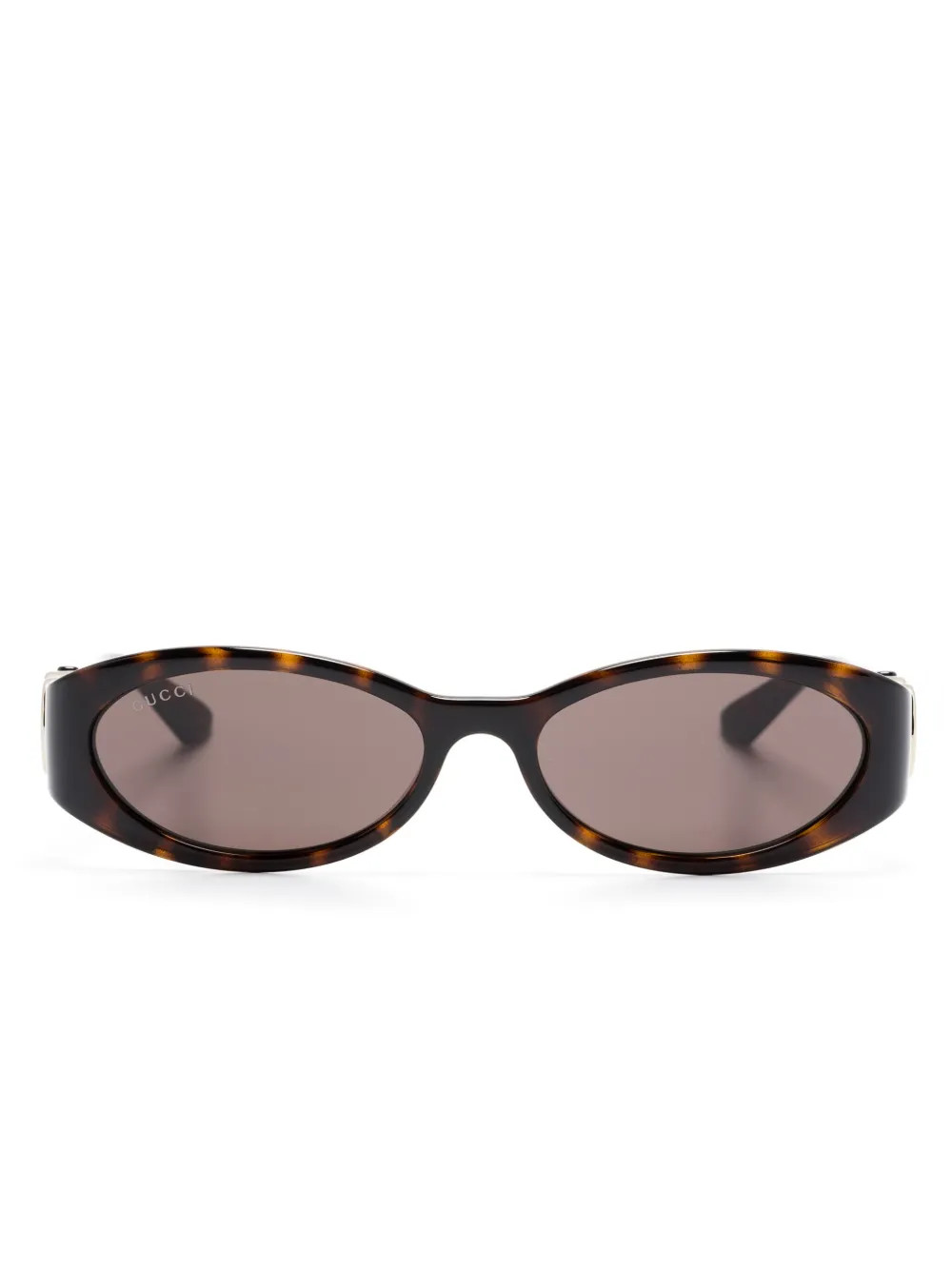 Gucci Eyewear oval-frame Sunglasses | Brown | FARFETCH | Farfetch Global