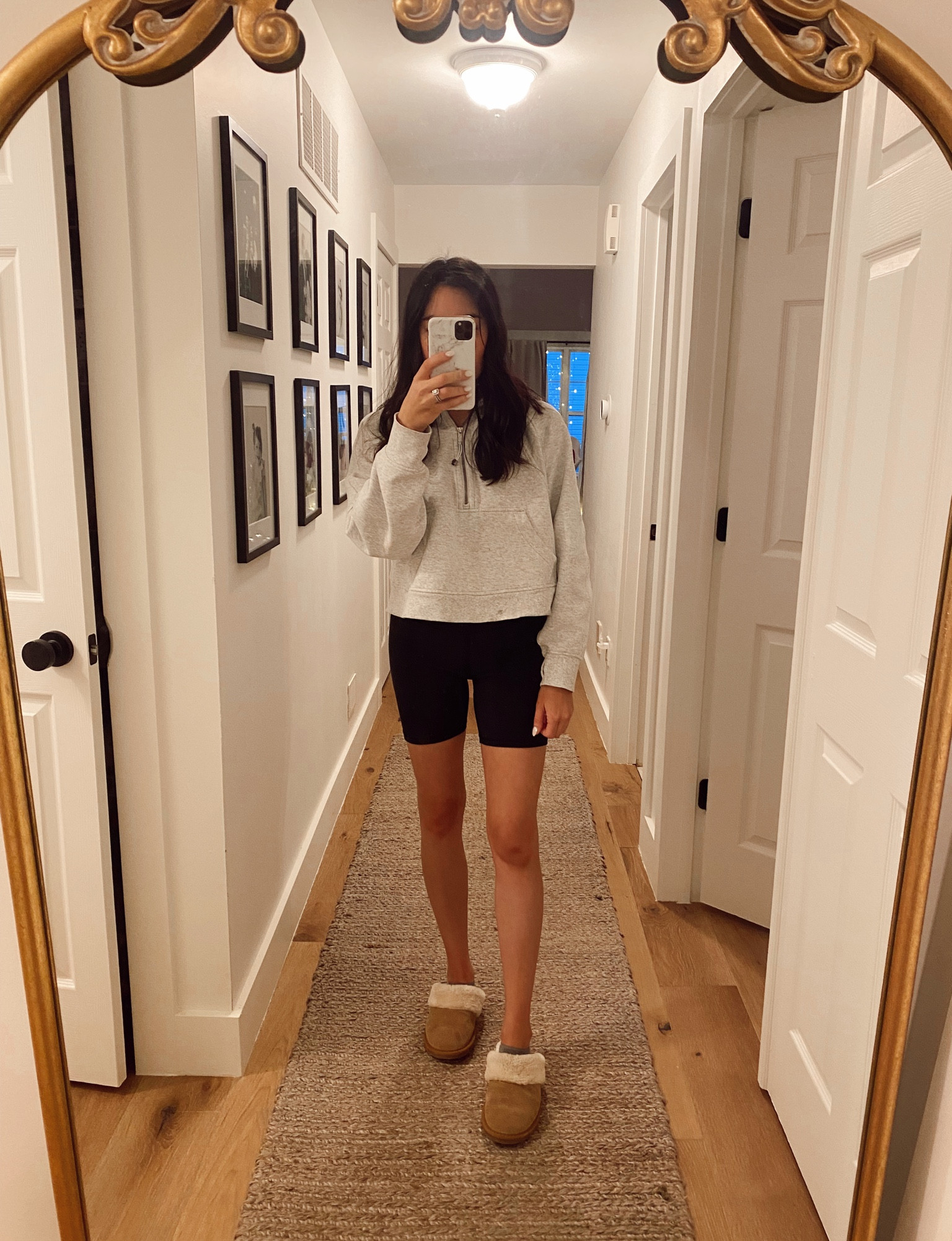 Super casual ootd today! #mom #lululemon #scubapullover #aerie #bikershorts #amazon #slippers

#LTKunder50 #LTKunder100 #LTKstyletip