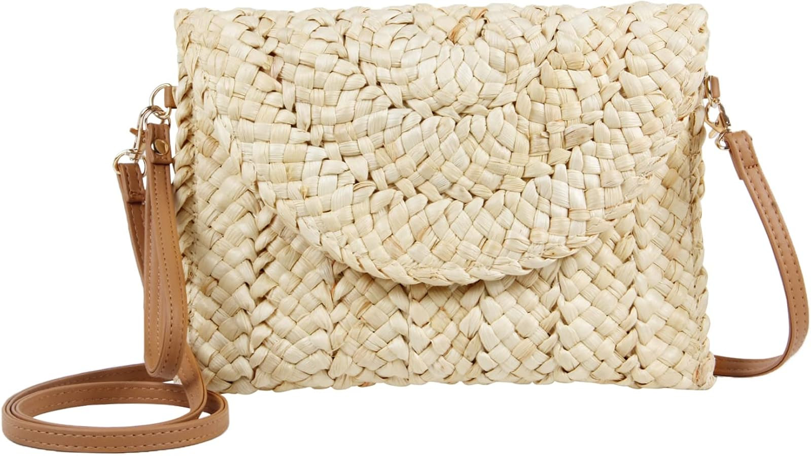 Oweisong Straw Purses for Women Summer Beach Straw s Clutch Purses Crossbody Bag Handmade Women E... | Amazon (US)