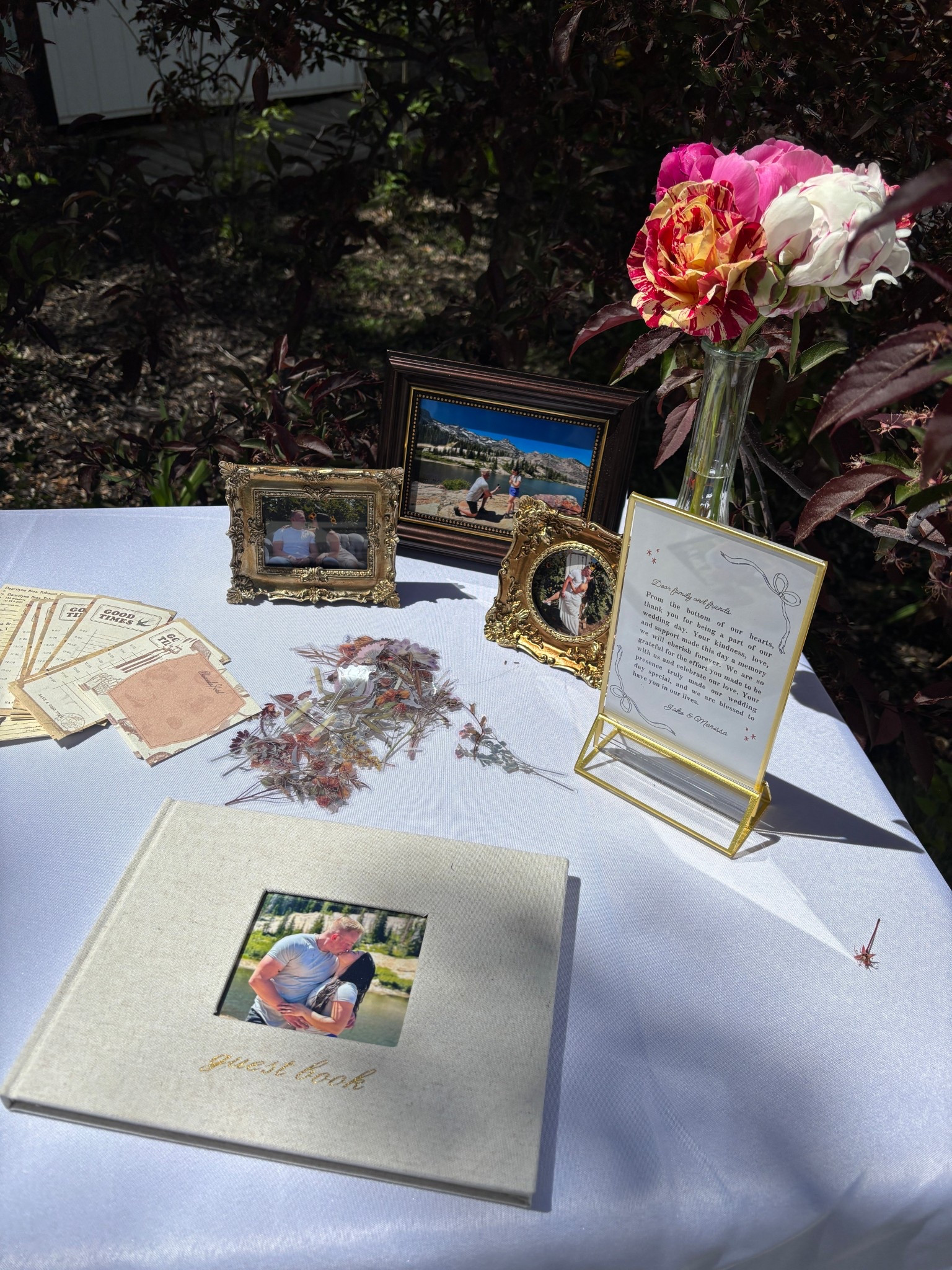 My guest book table 📸 I had them take a Polaroid photo and decorate their page with stickers! 🌹

#LTKWedding #LTKSeasonal #LTKParties