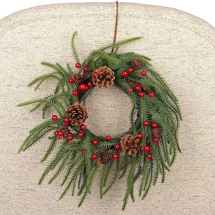 Mini Red Berry Norfolk Wreath | Kirklands Home | Kirklands