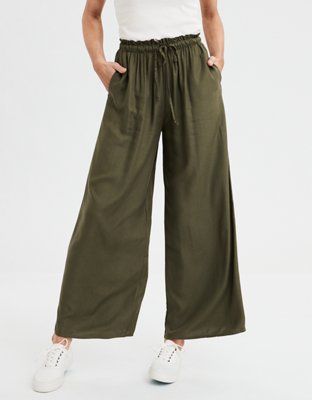 AE High-Waisted Palazzo Pants | American Eagle Outfitters (US & CA)