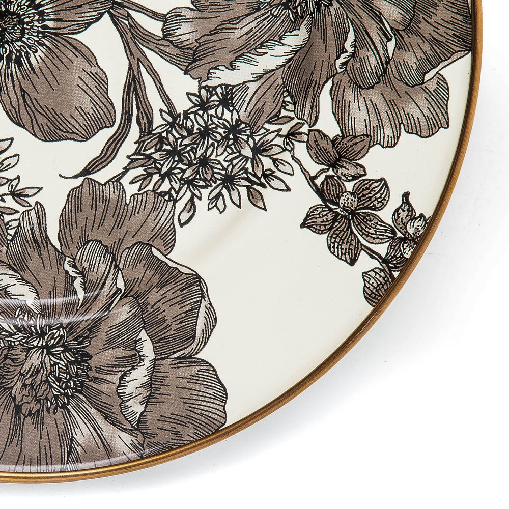 Sterling English Garden Enamel Salad/Dessert Plate | MacKenzie-Childs